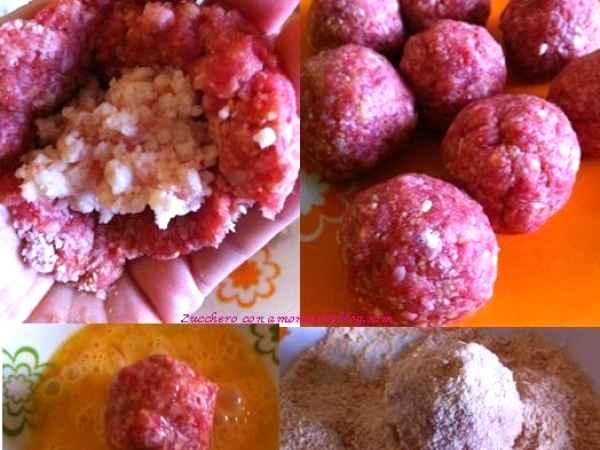 POLPETTE RIPIENE FORMAGGIO E PANCETTA, foto 4