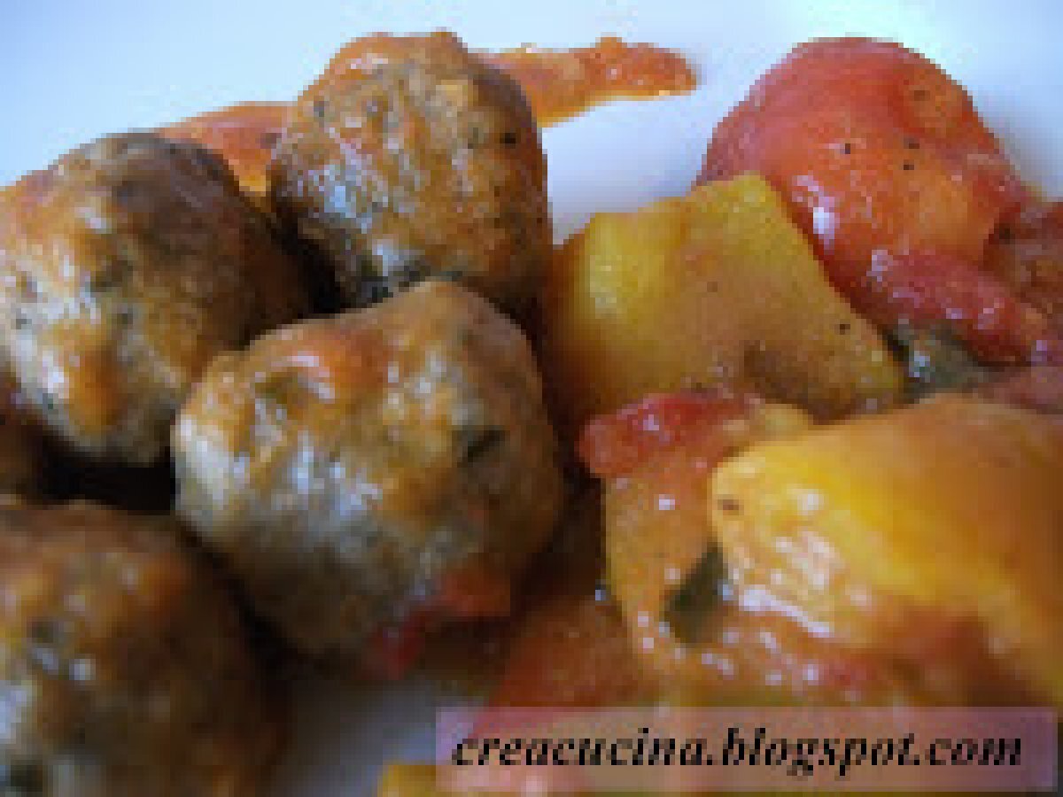 POLPETTINE CON PEPERONATA - foto 3