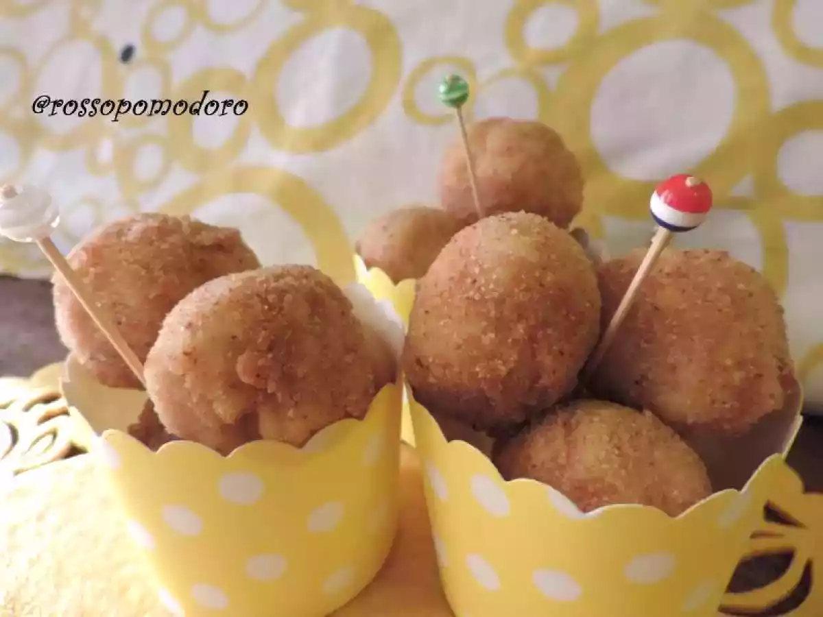 Polpettine di ricotta e mortadella