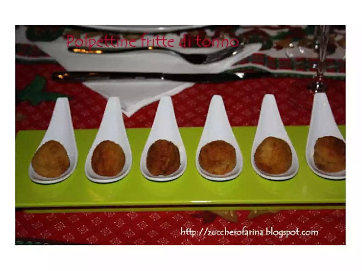 Polpettine finger food al tonno
