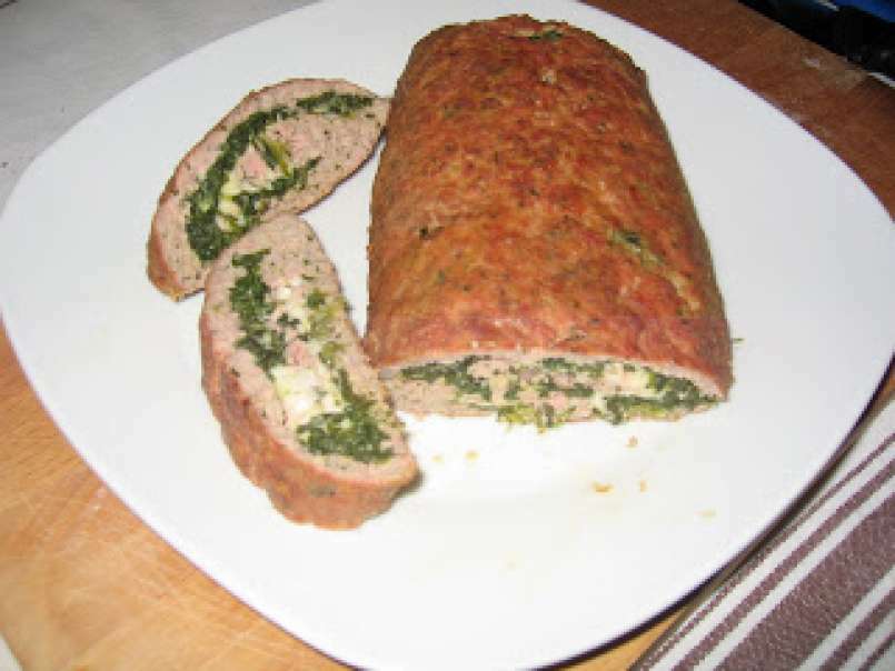 Polpettone al forno con spinaci e mozzarella, foto 1