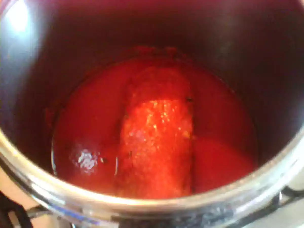 POLPETTONE di pecora al pomodoro IN PENTOLA A PRESSIONE - foto 4