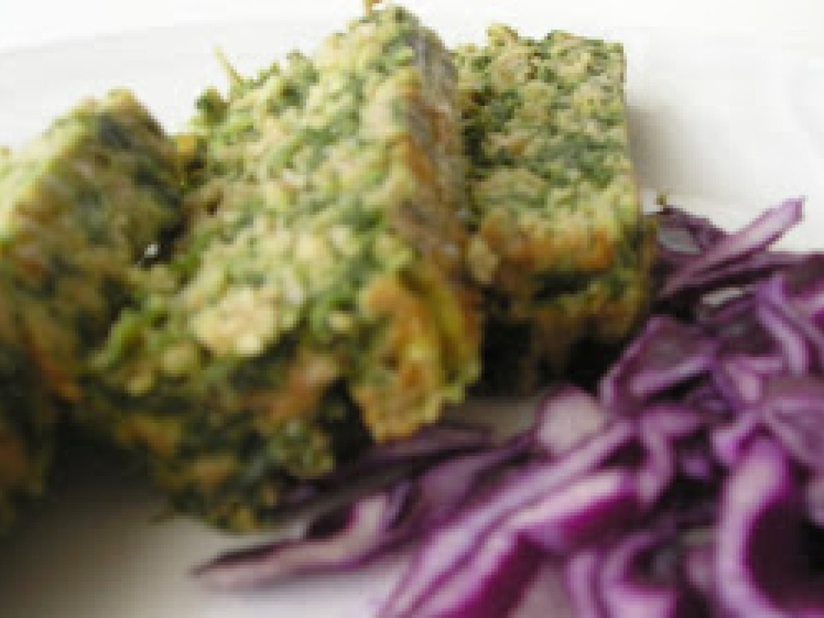Polpettone di soia con spinaci