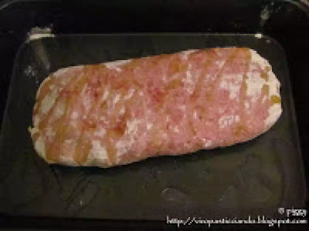 Polpettone ripieno con patate al forno - foto 2