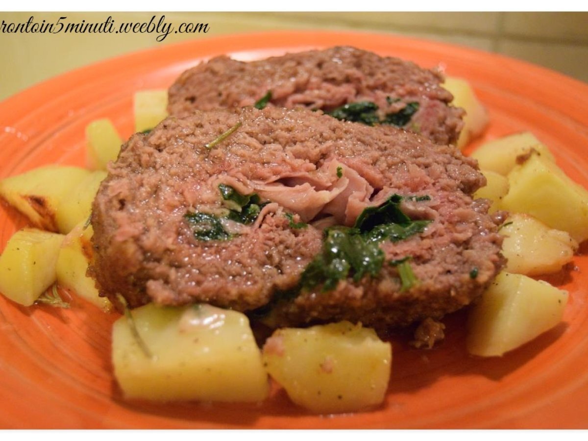 Polpettone Spinaci e Prosciutto Cotto