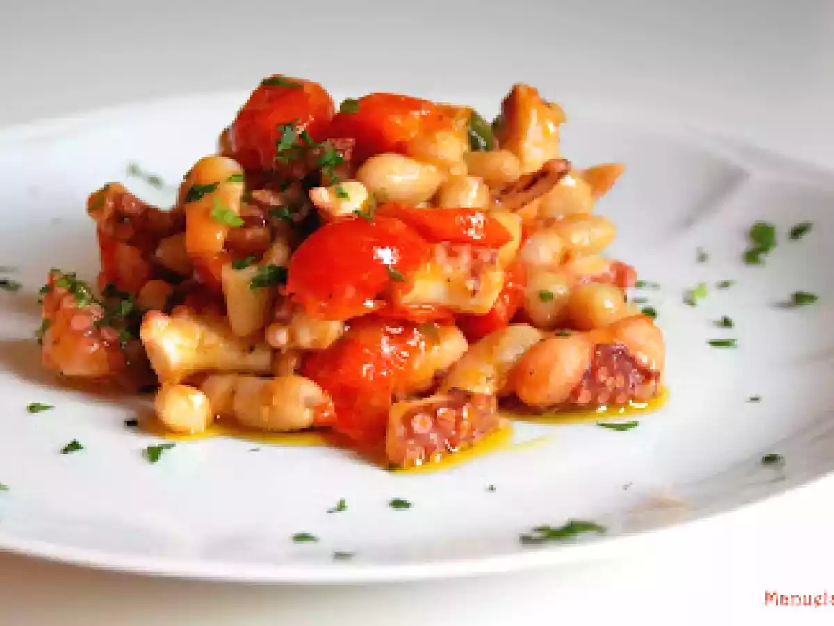 Polpo con fagioli cannellini - foto 2