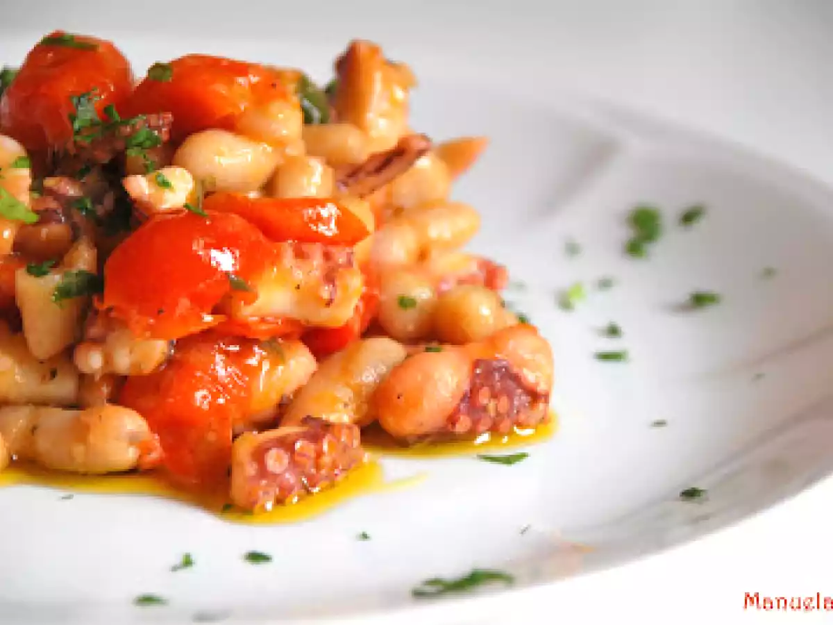 Polpo con fagioli cannellini - foto 3