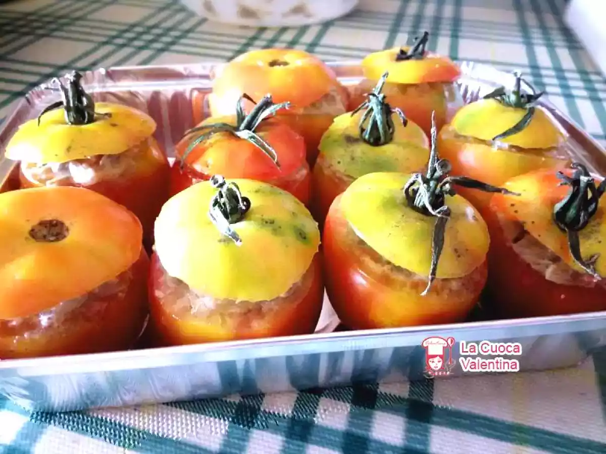 Pomodori ripieni con funghi e formaggio - foto 2