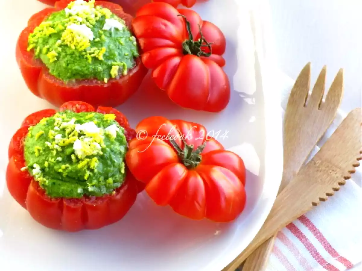 Pomodori ripieni con salsa verde