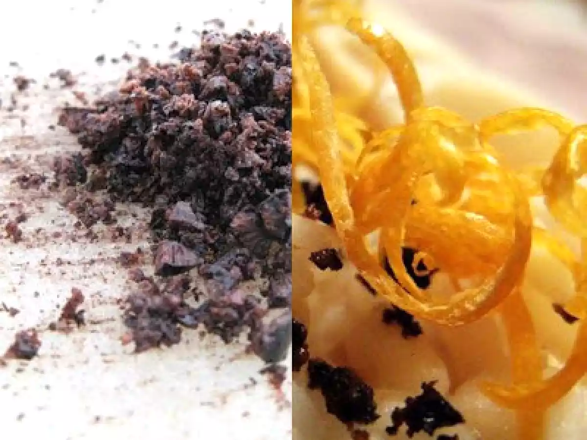 Pompelmo rosa, calamari e polvere di taggiasche - foto 2