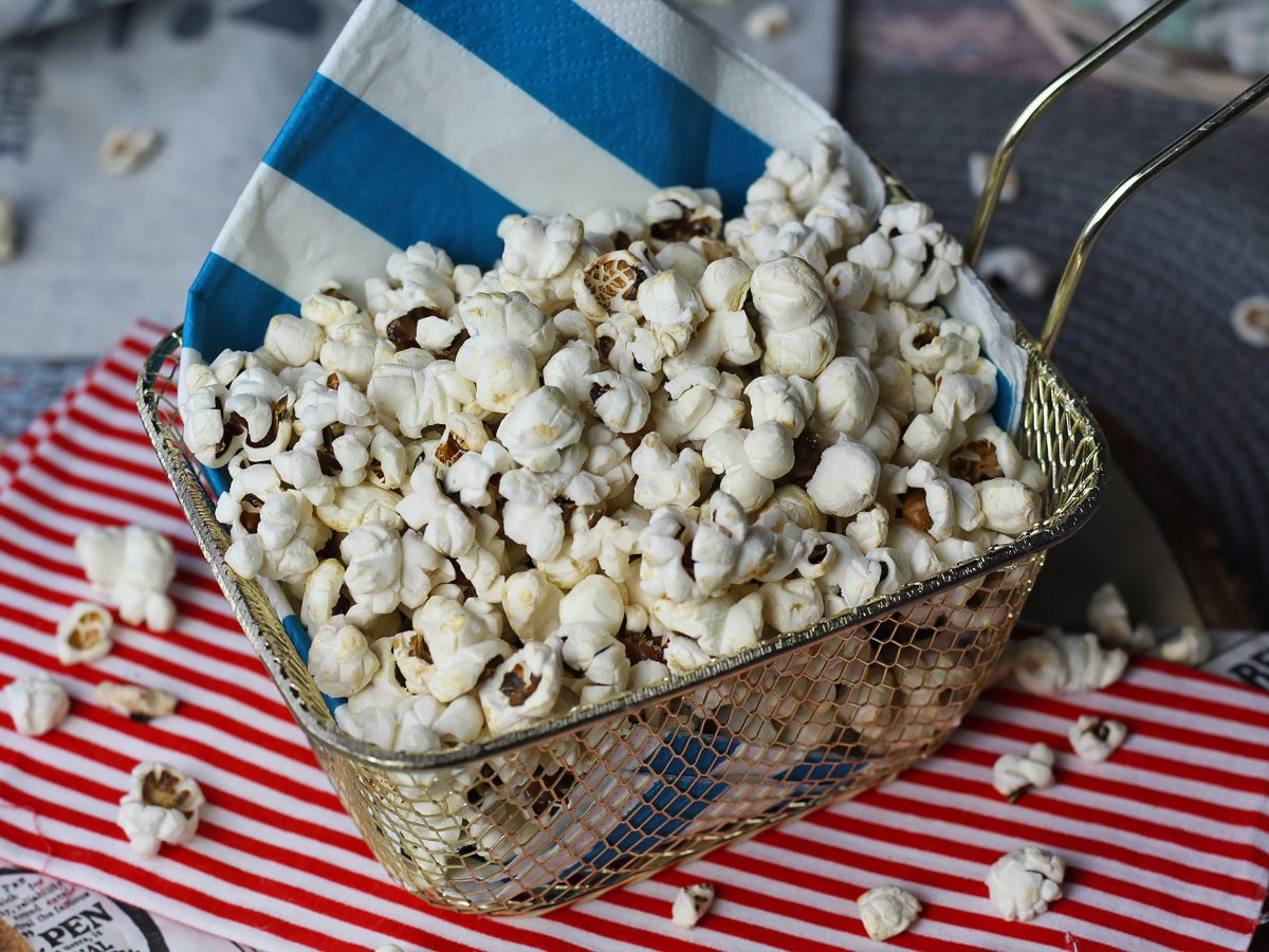 Popcorn in friggitrice ad aria, velocissimi da preparare!