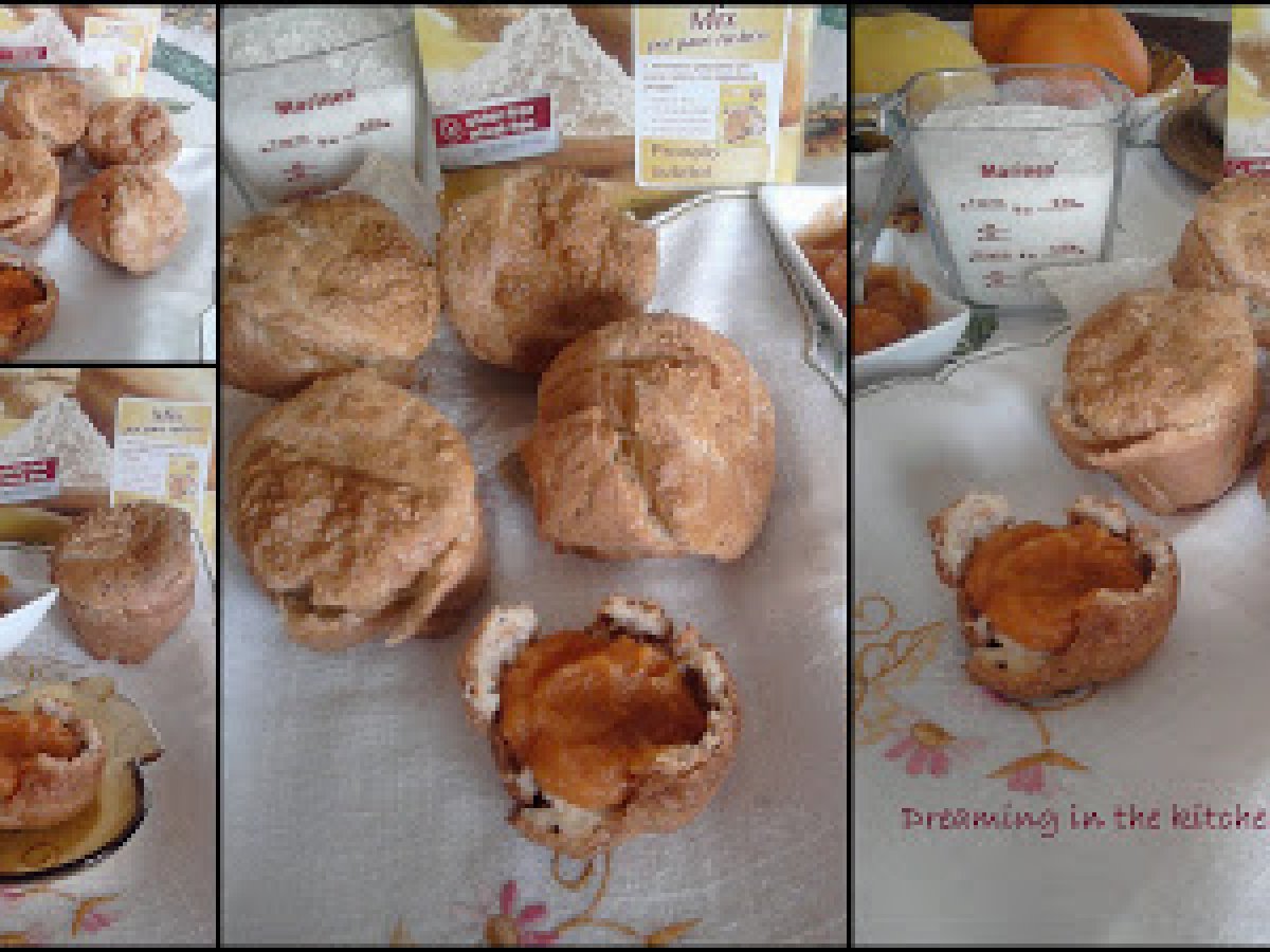 Popovers senza glutine, ne lattosio