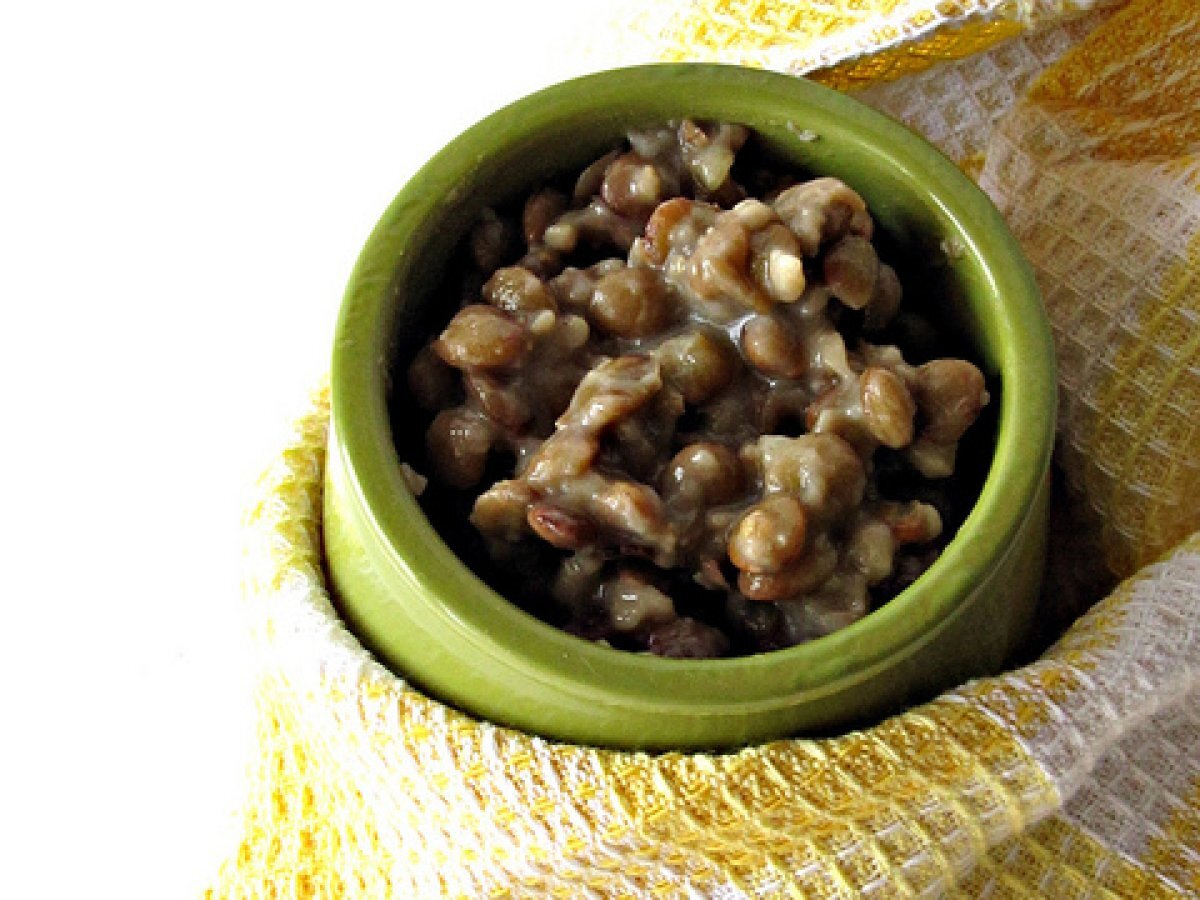 Porridge di Avena e Piselli Verdi Spezzati