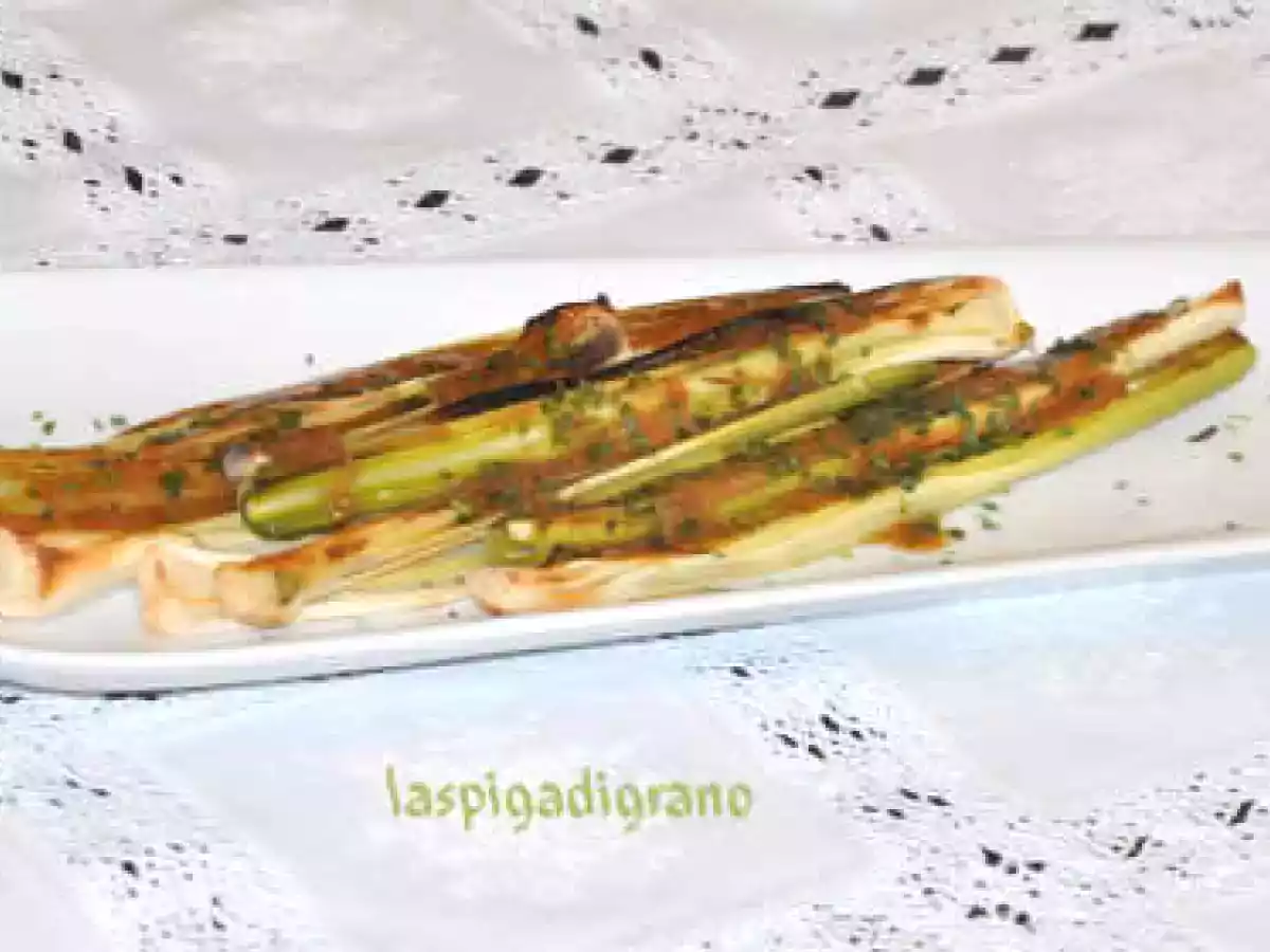 Porro al forno cn salsa umeboshi