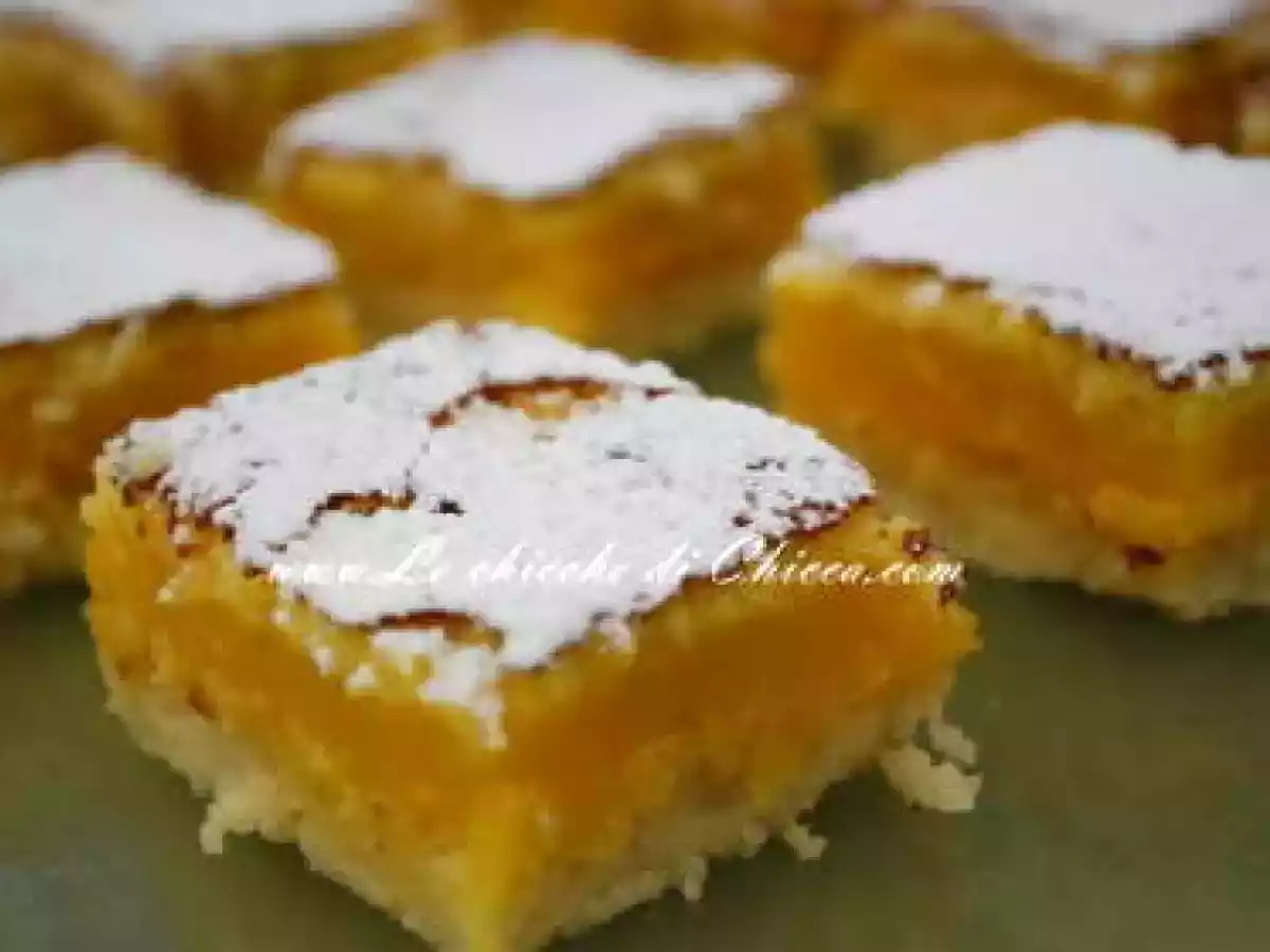 Quadrotti di Shortbread al Limone