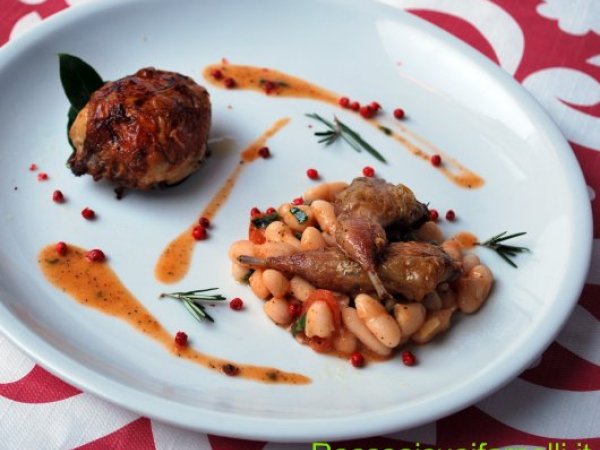 Quaglia con fagioli cannellini