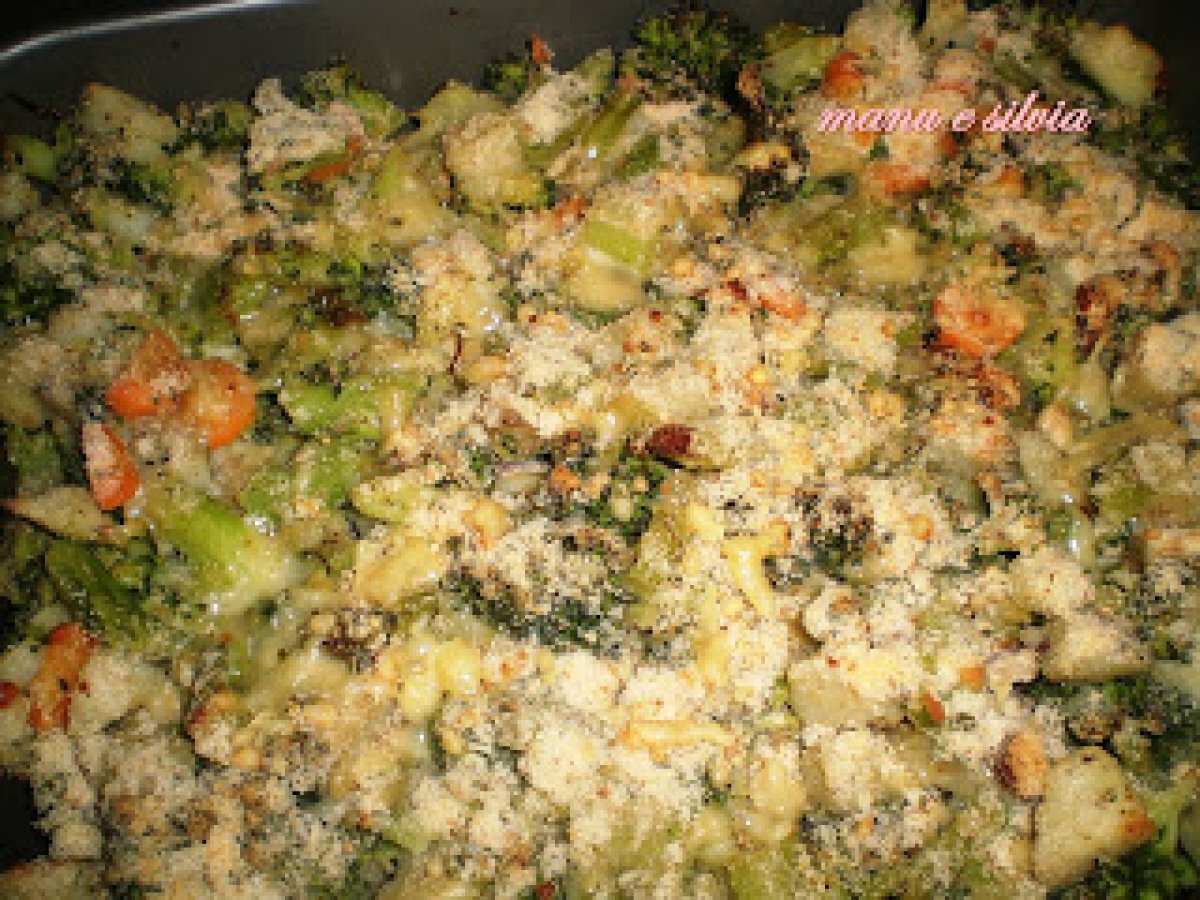 Quasi gratin di broccoli e patate dolci