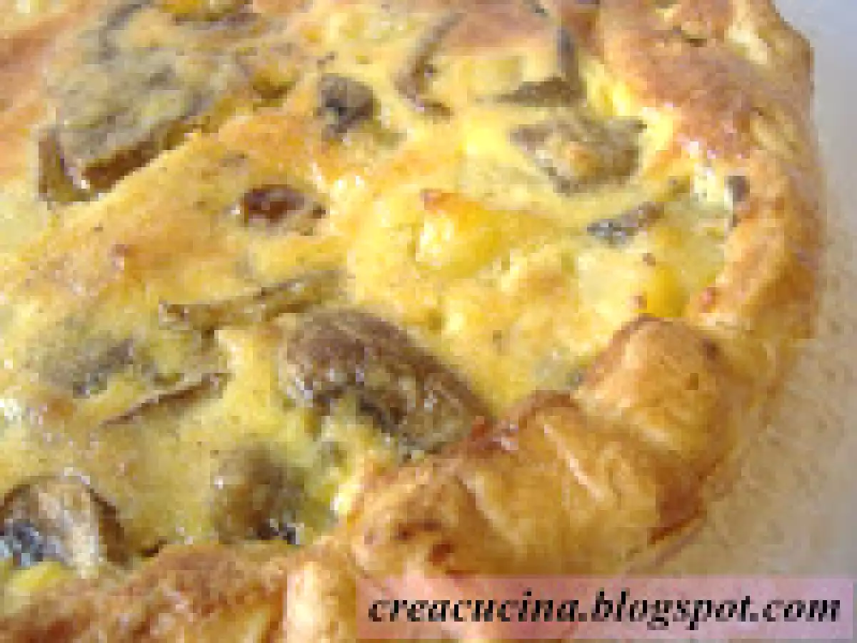 QUICHE AI FUNGHI, PATATE E SPECK - foto 9