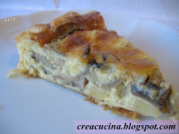 QUICHE AI FUNGHI, PATATE E SPECK - foto 2