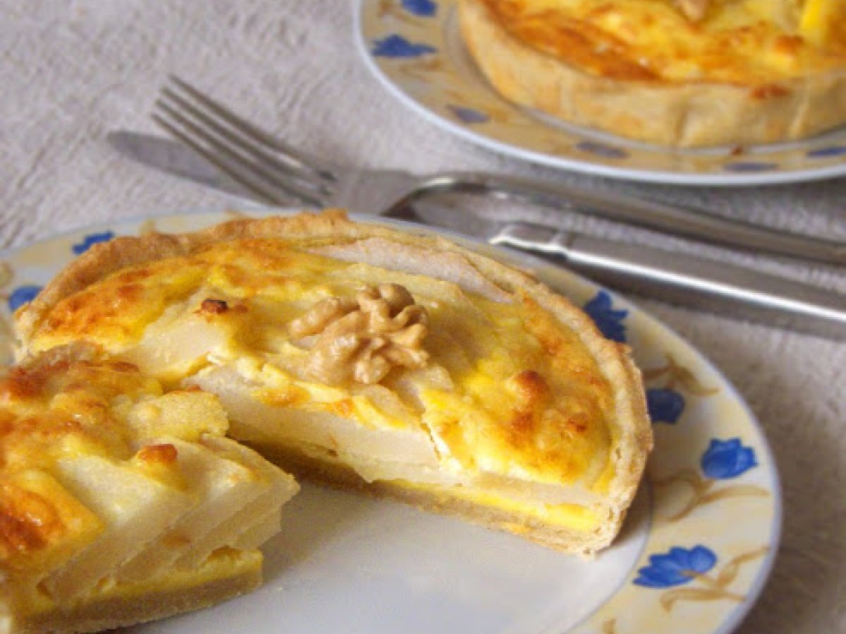 Quiche alla pera e caprino