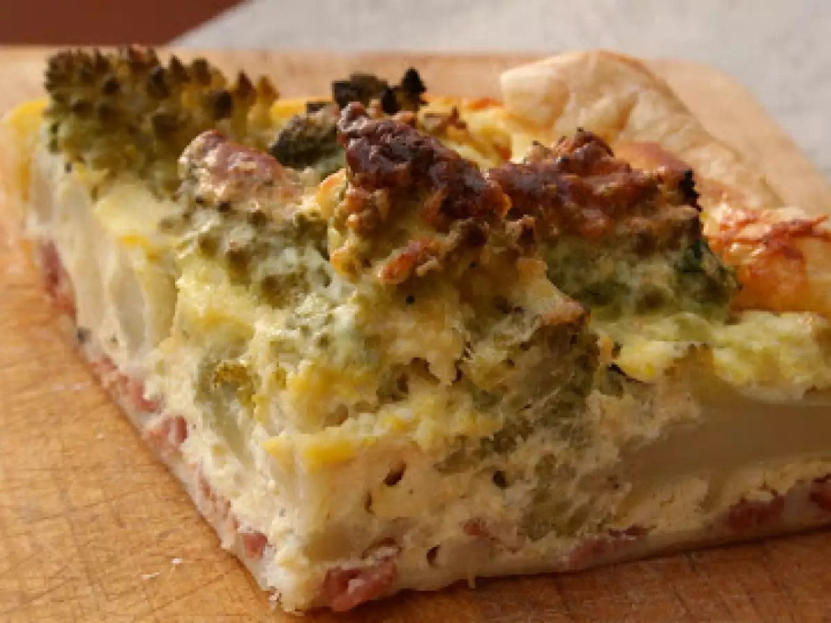 Quiche broccolo romano e speck - foto 2