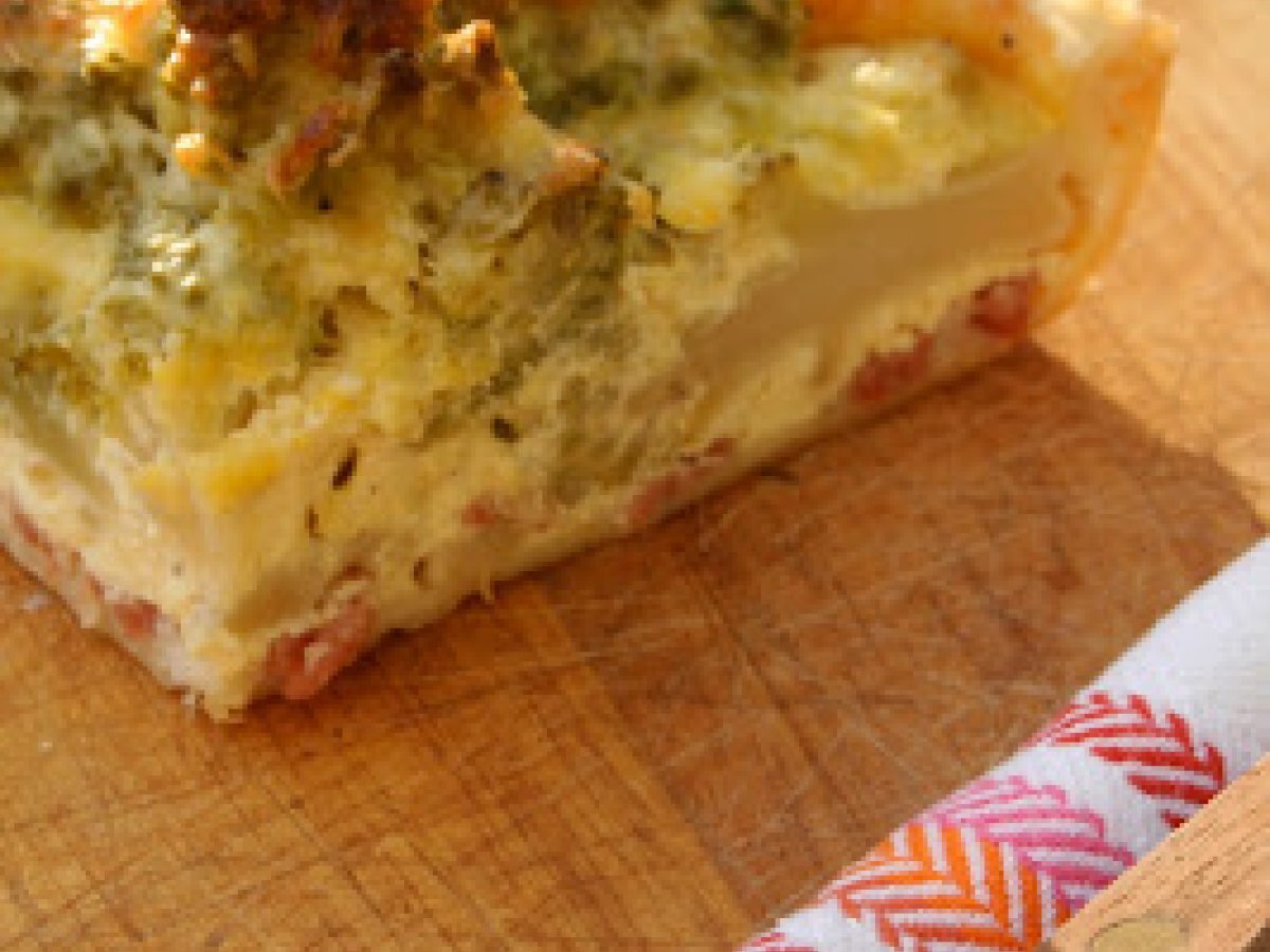 Quiche broccolo romano e spek