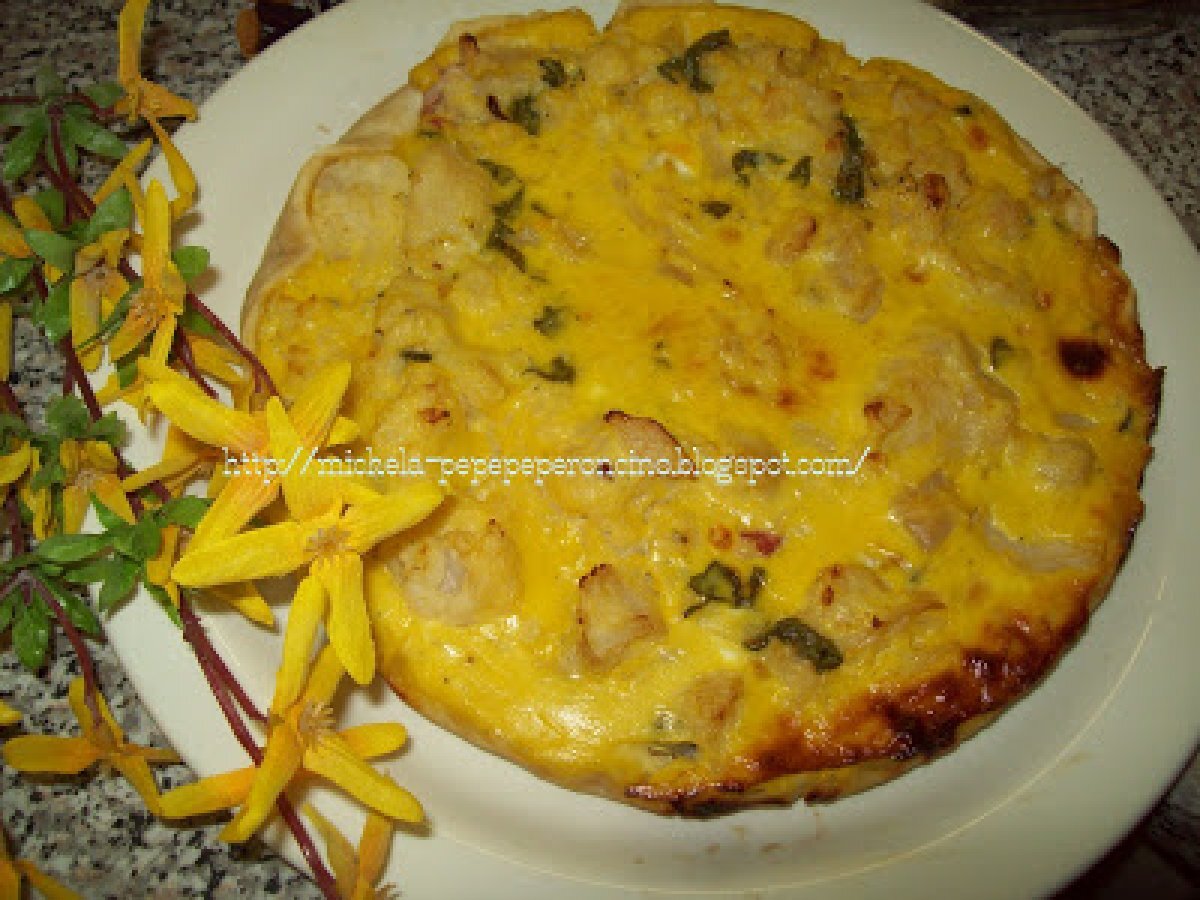 QUICHE CON CAVOLFIORE PANCETTA E GORGONZOLA