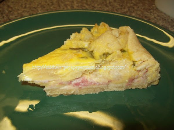 QUICHE CON CAVOLFIORE PANCETTA E GORGONZOLA, foto 2