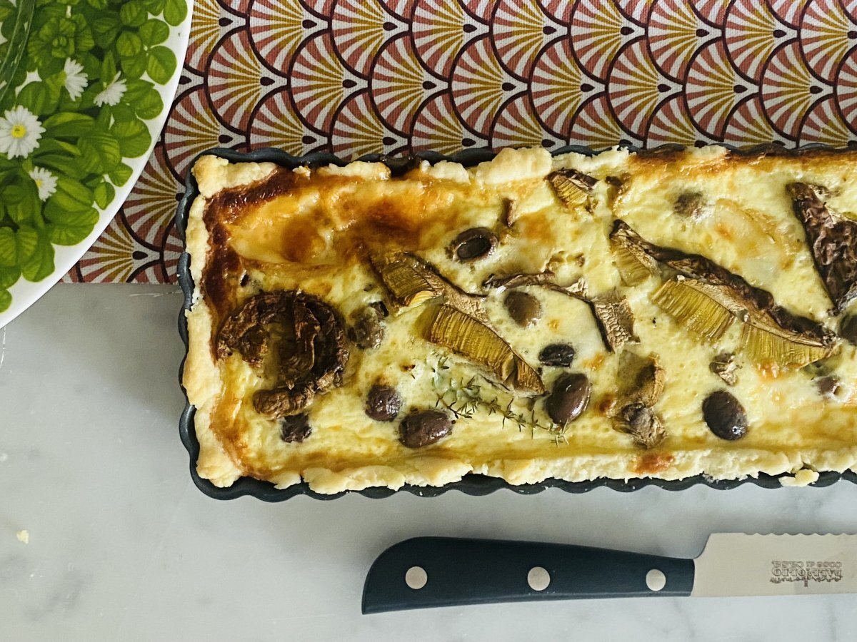 Quiche con i funghi porcini e olive - foto 3