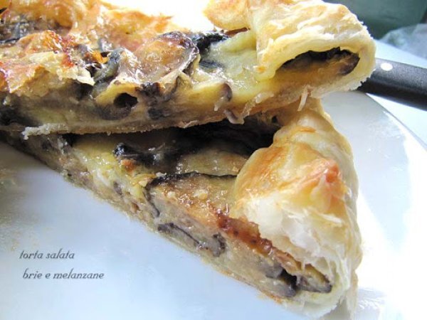 Quiche con melanzane e brie