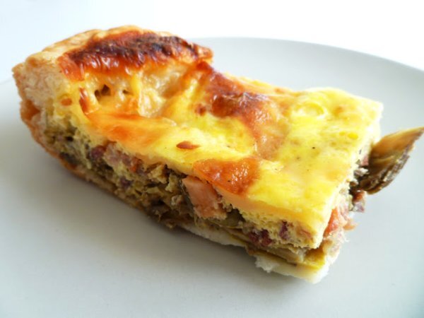 QUICHE CON PANCETTA E CARCIOFI