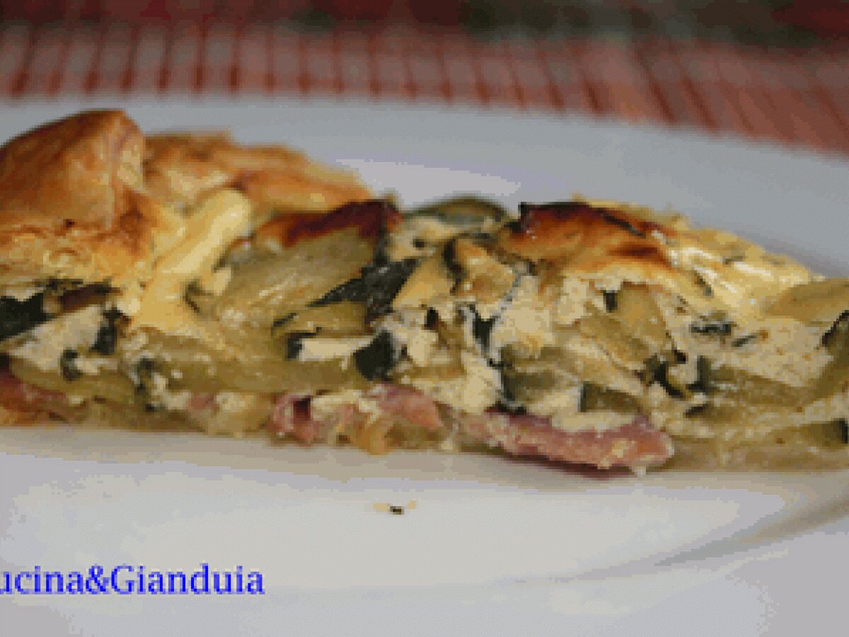 Quiche con speck, ricotta e zucchine