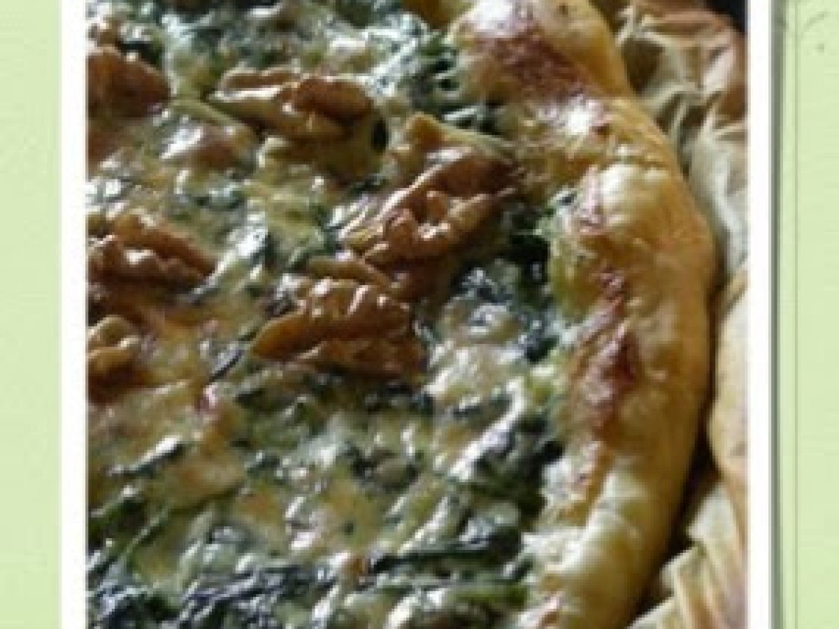Quiche con spinaci e gorgonzola