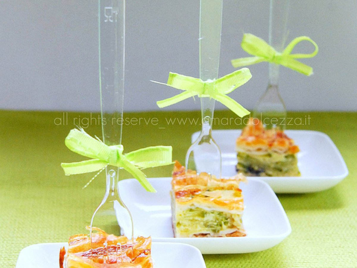Quiche con zucchine e olive nere di Gaeta