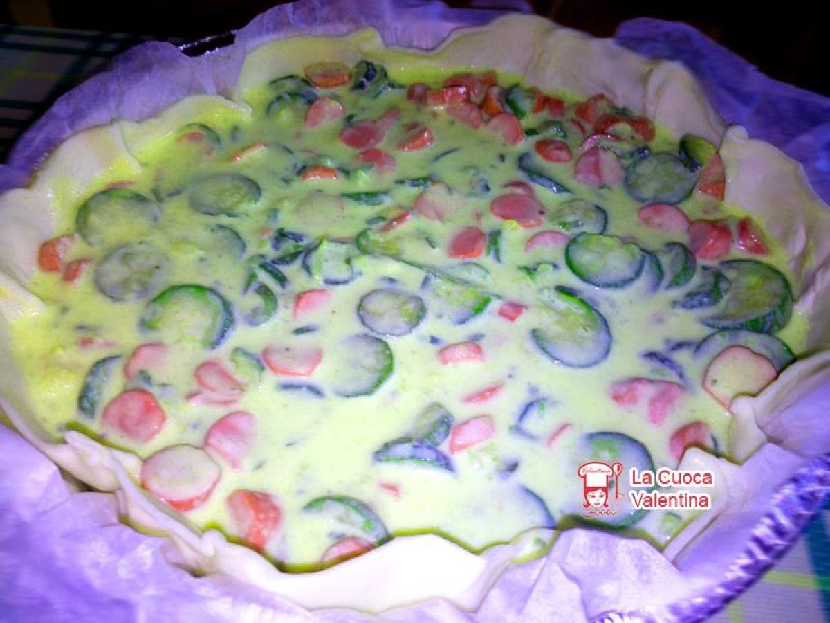 Quiche con zucchine e wurstel - foto 2