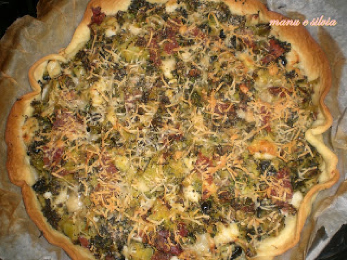 Quiche di broccoli e salame - foto 2