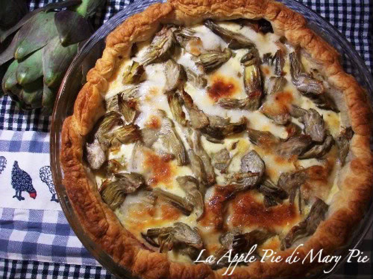 Quiche di carciofi e funghi - foto 2