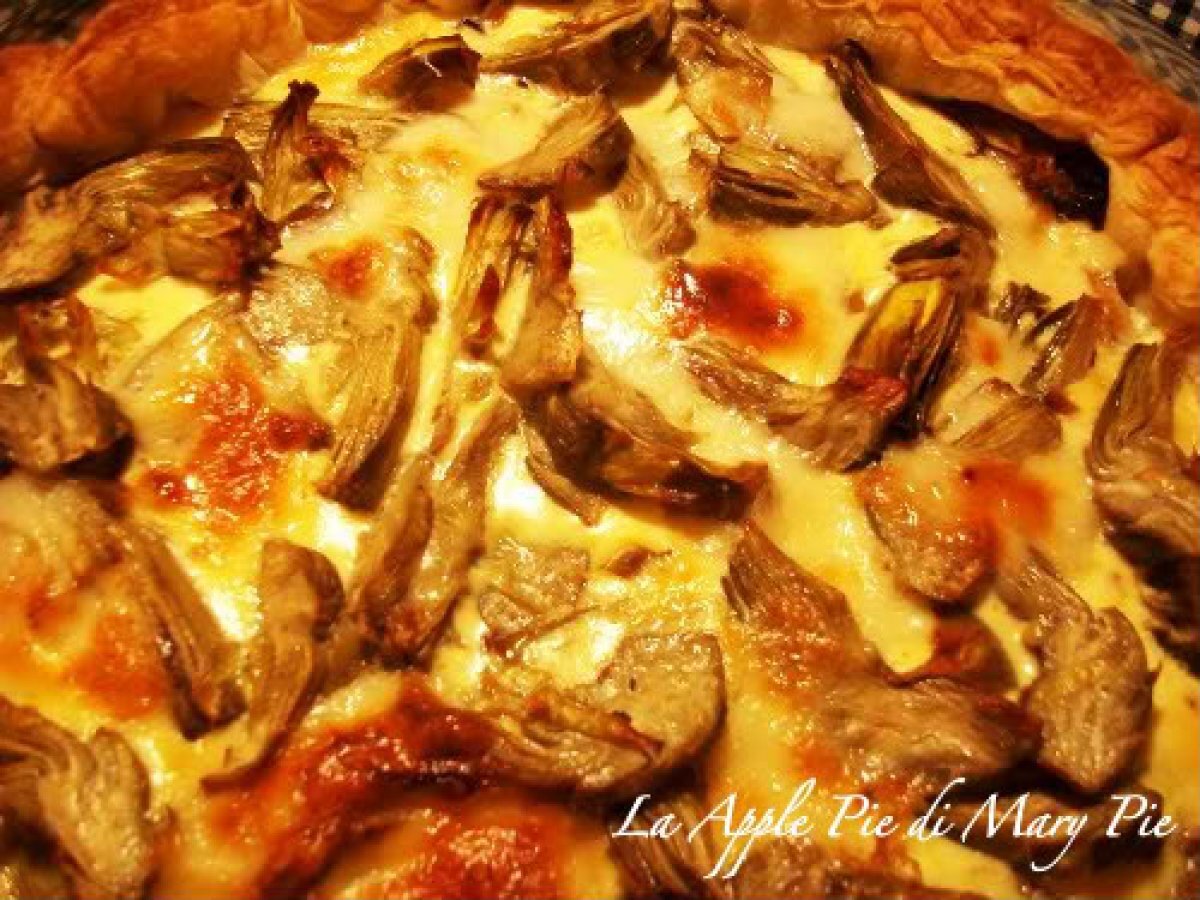 Quiche di carciofi e funghi - foto 4