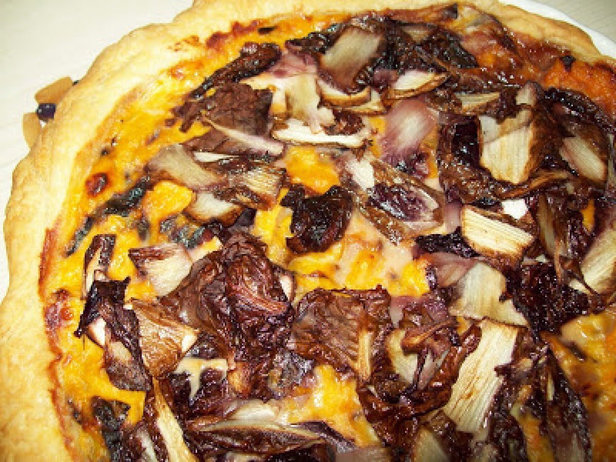 QUICHE DI RADICCHIO E ZUCCA.