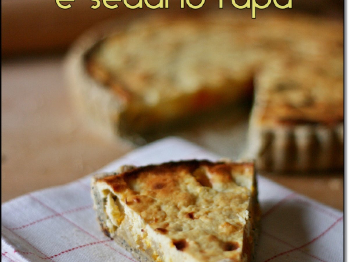 Quiche di zucca e sedano rapa