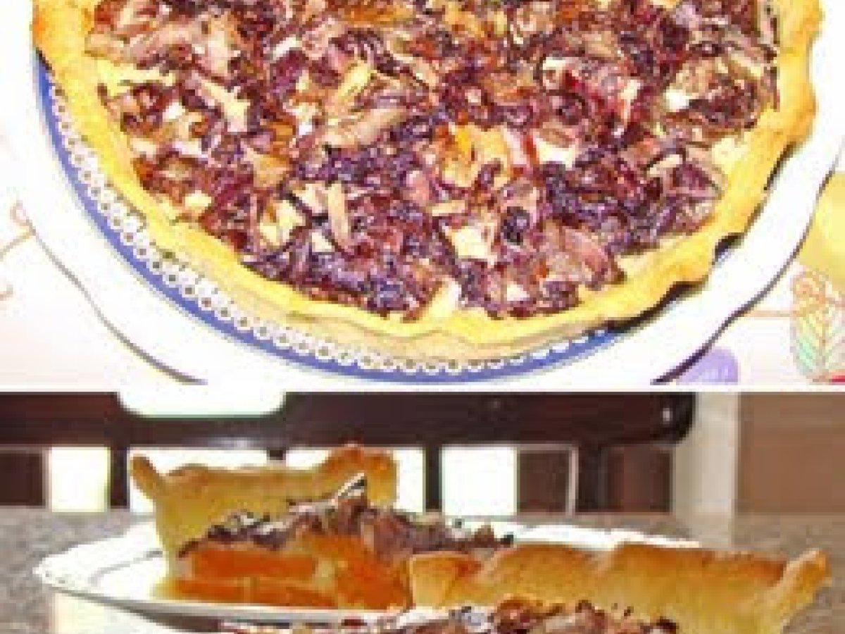 QUICHE DI ZUCCA, RADICCHIO E GORGONZOLA