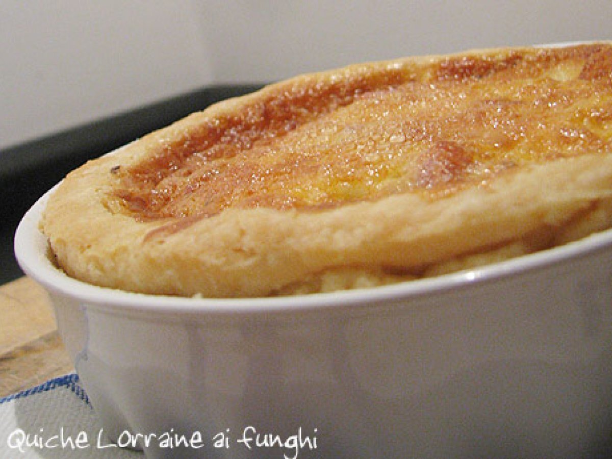 Quiche Lorraine ai funghi