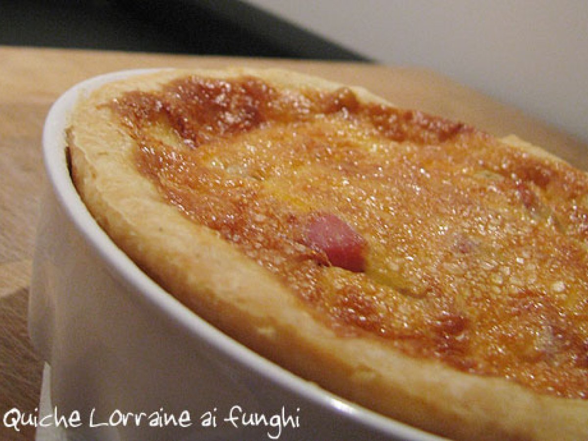 Quiche Lorraine ai funghi - foto 2