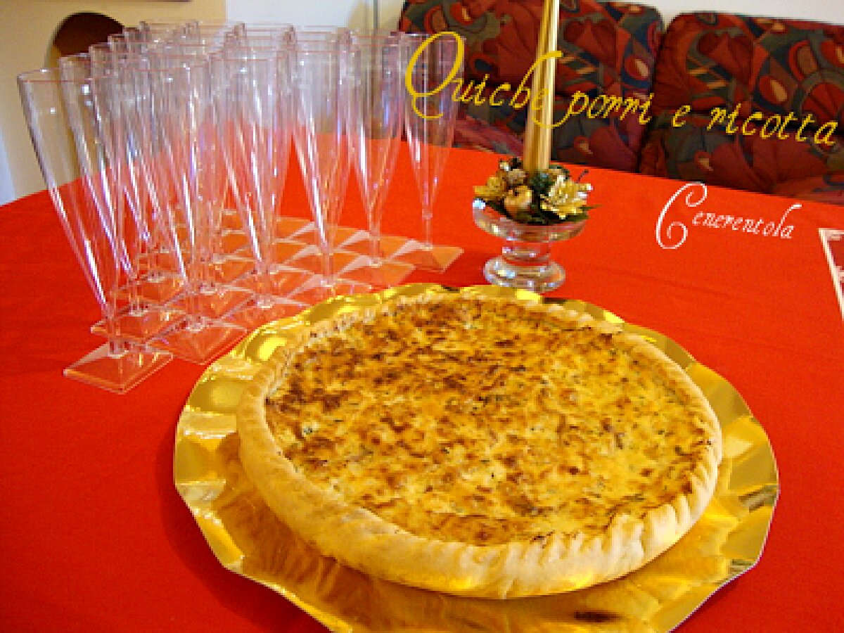 Quiche porri e ricotta