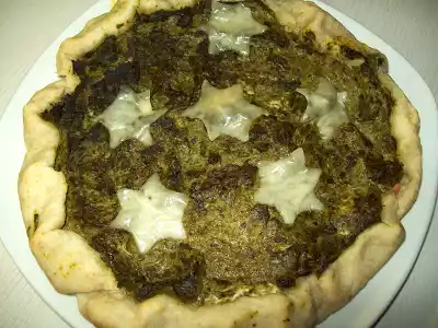 Quiche salata con spinaci e mortadella