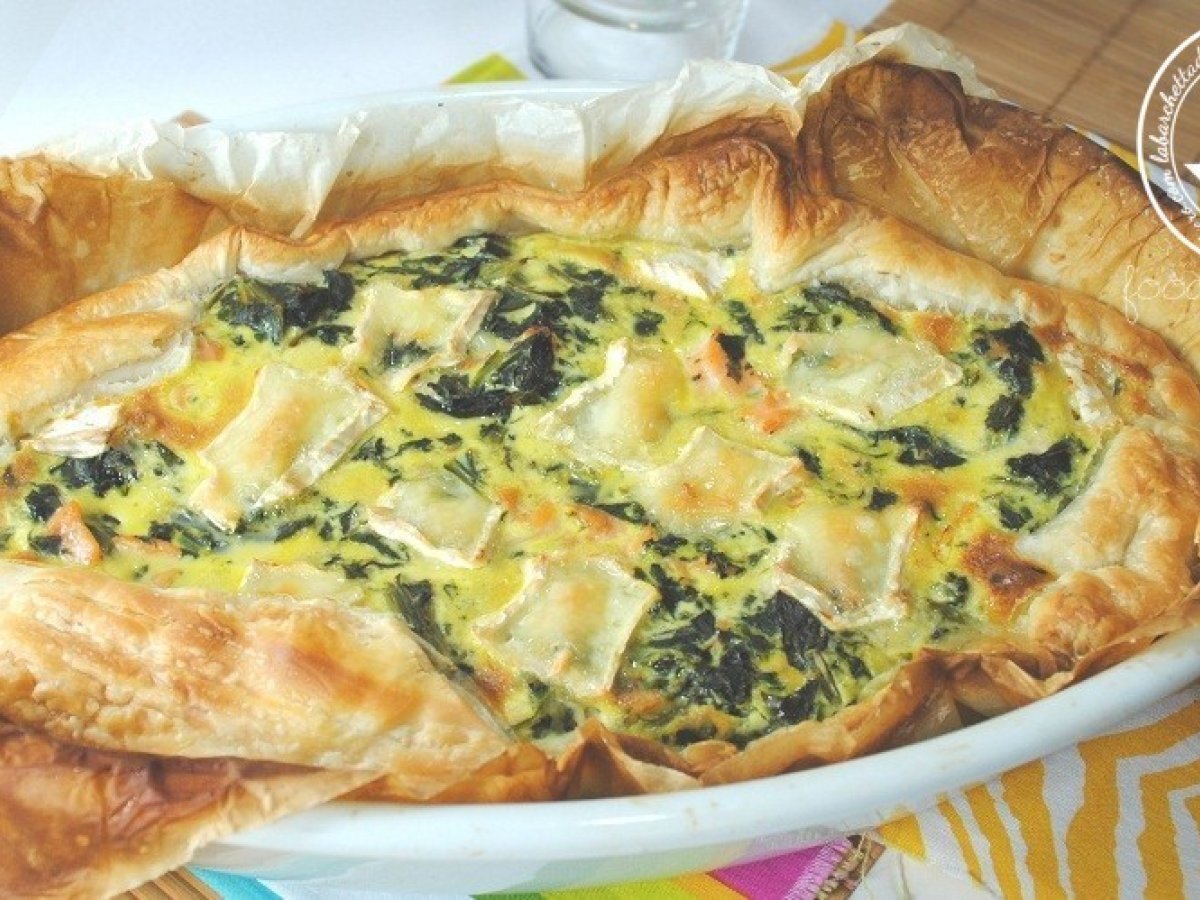 Quiche salmone, erbette e ...creme fraiche