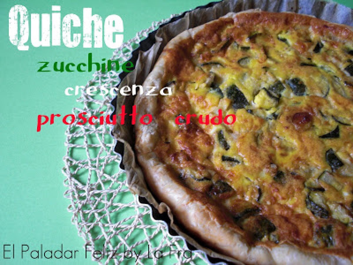 Quiche zucchine, crescenza e prosciutto crudo - foto 3