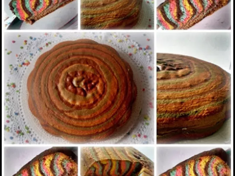 RAINBOW CAKE... ( Torta allegra ).......mille colori in una torta!!! - foto 2