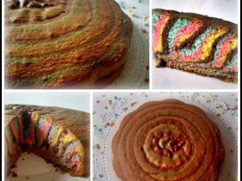 RAINBOW CAKE... ( Torta allegra ).......mille colori in una torta!!! - foto 3