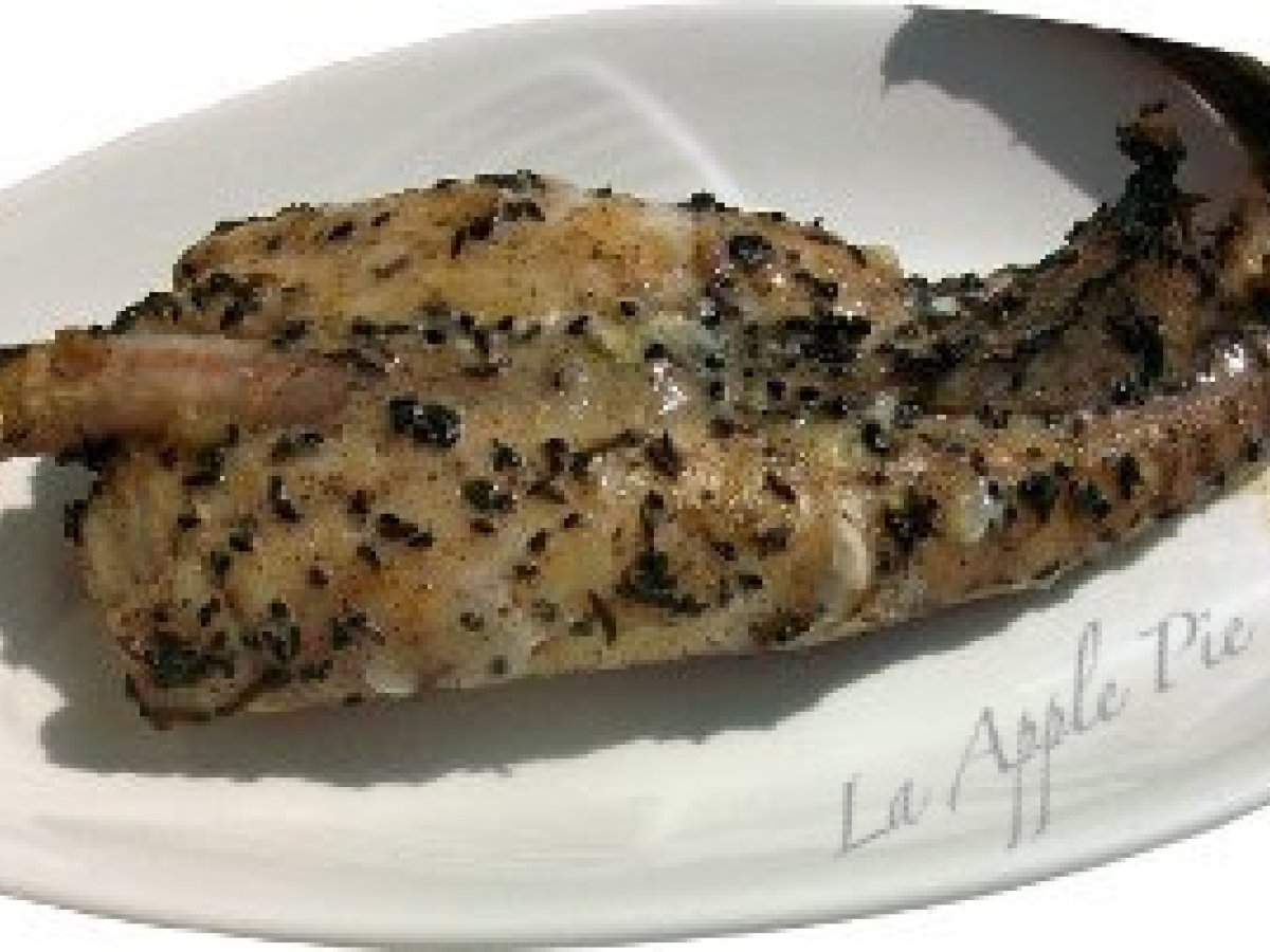 RANA PESCATRICE IN MARINATA DI CUMINO, NIGELLA E PEPE NERO, foto 2